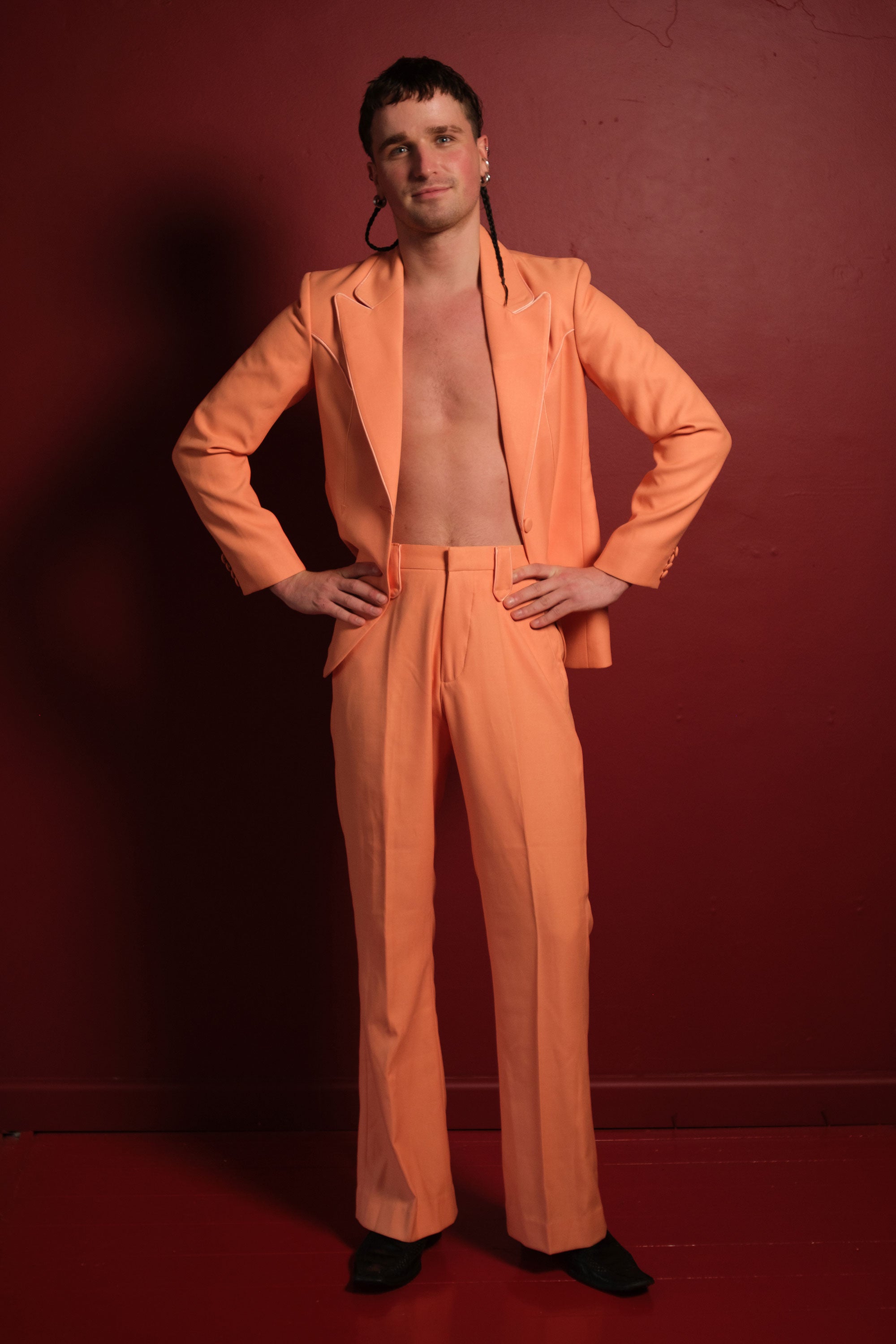 Electric Peach Suit