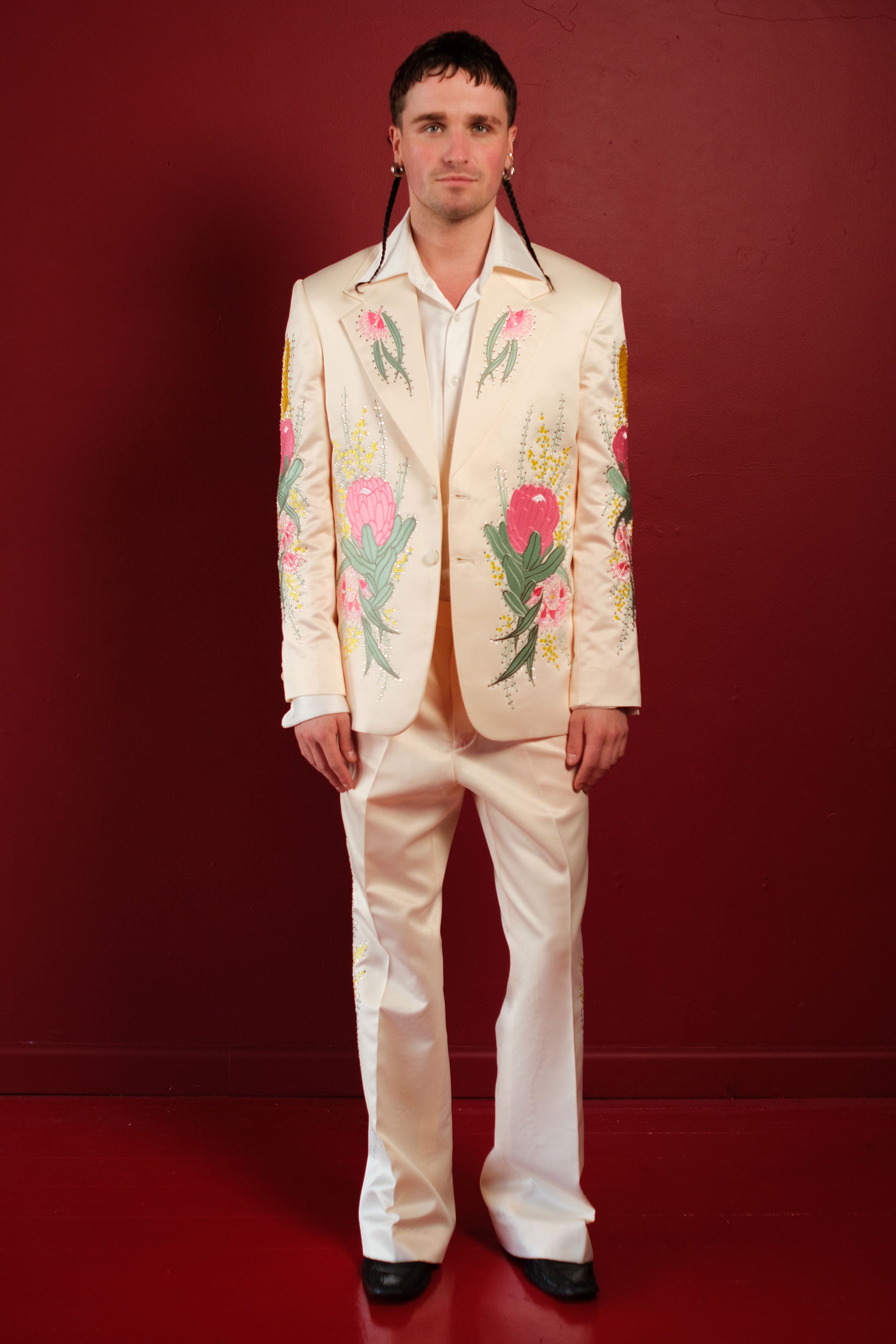 White Waratah Suit