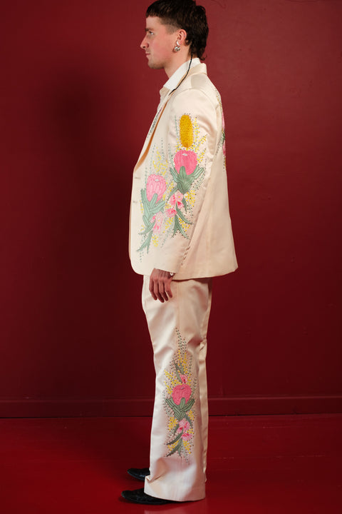 White Waratah Suit