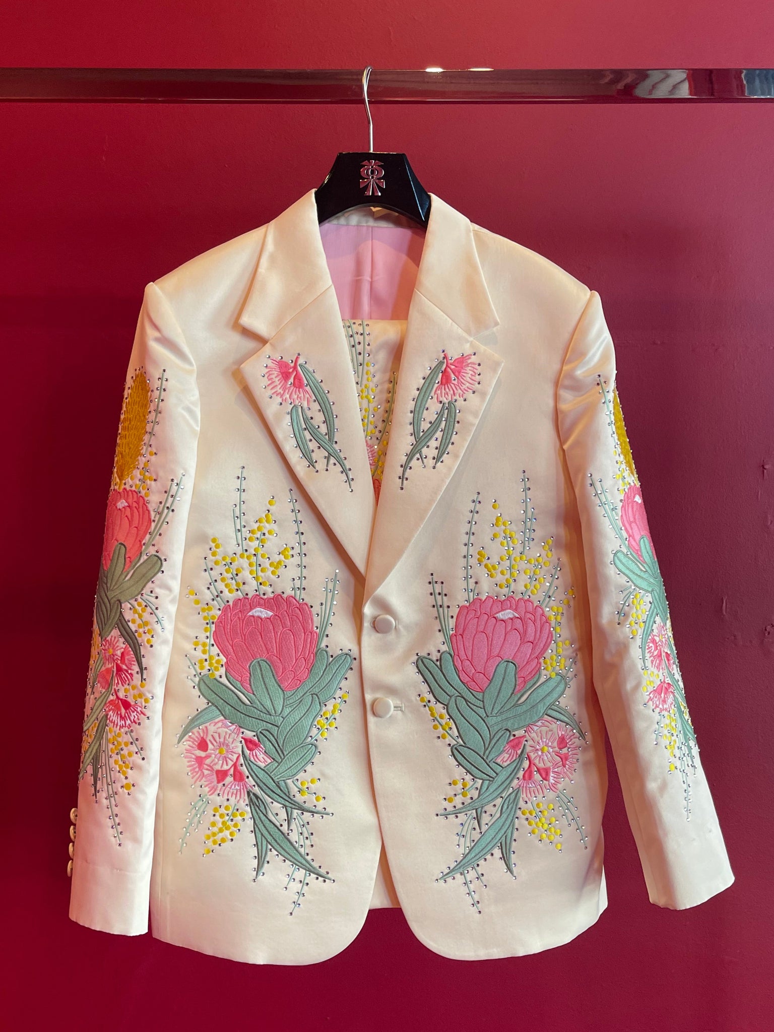 White Waratah Suit