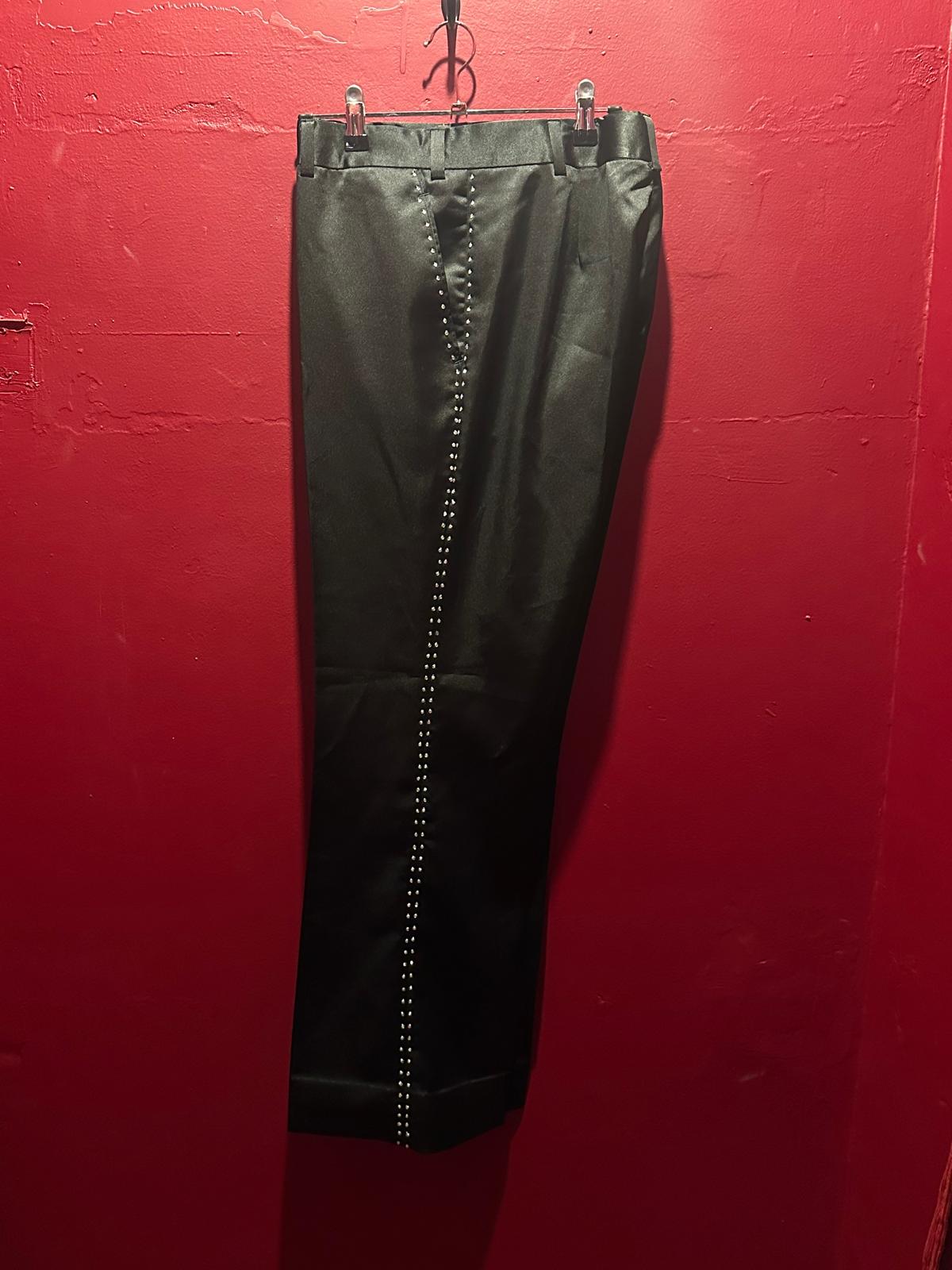 Black Rhinestone Pant