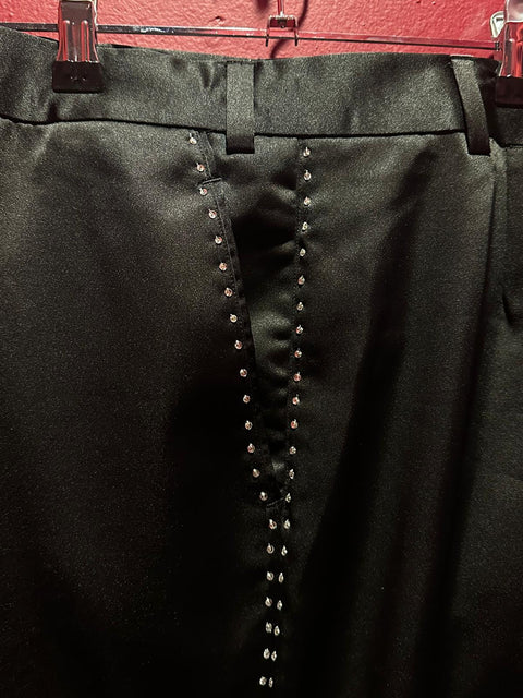 Black Rhinestone Pant