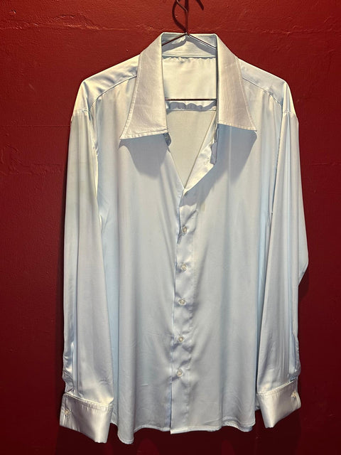 Blue Satin Shirt