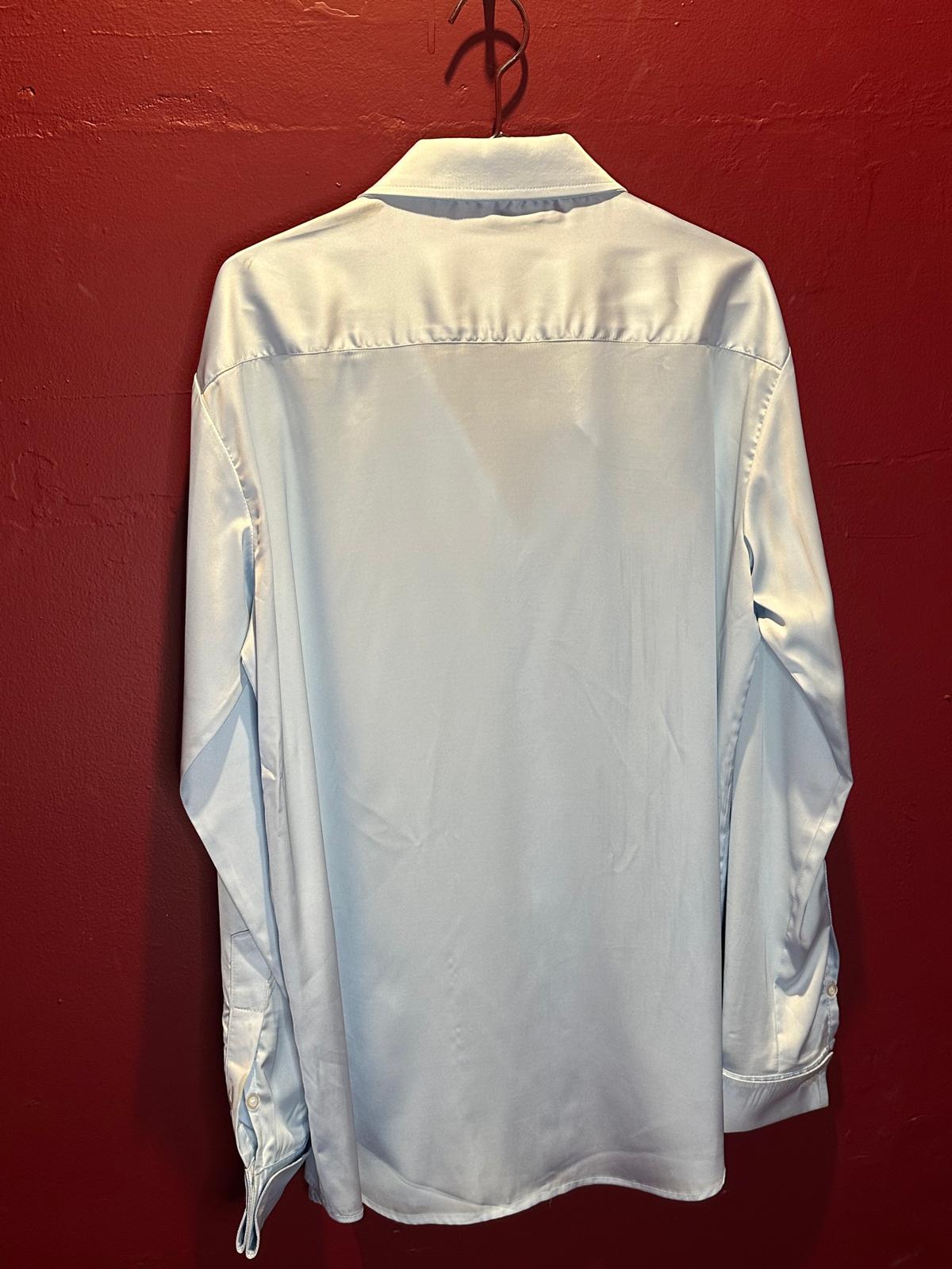 Blue Satin shirt
