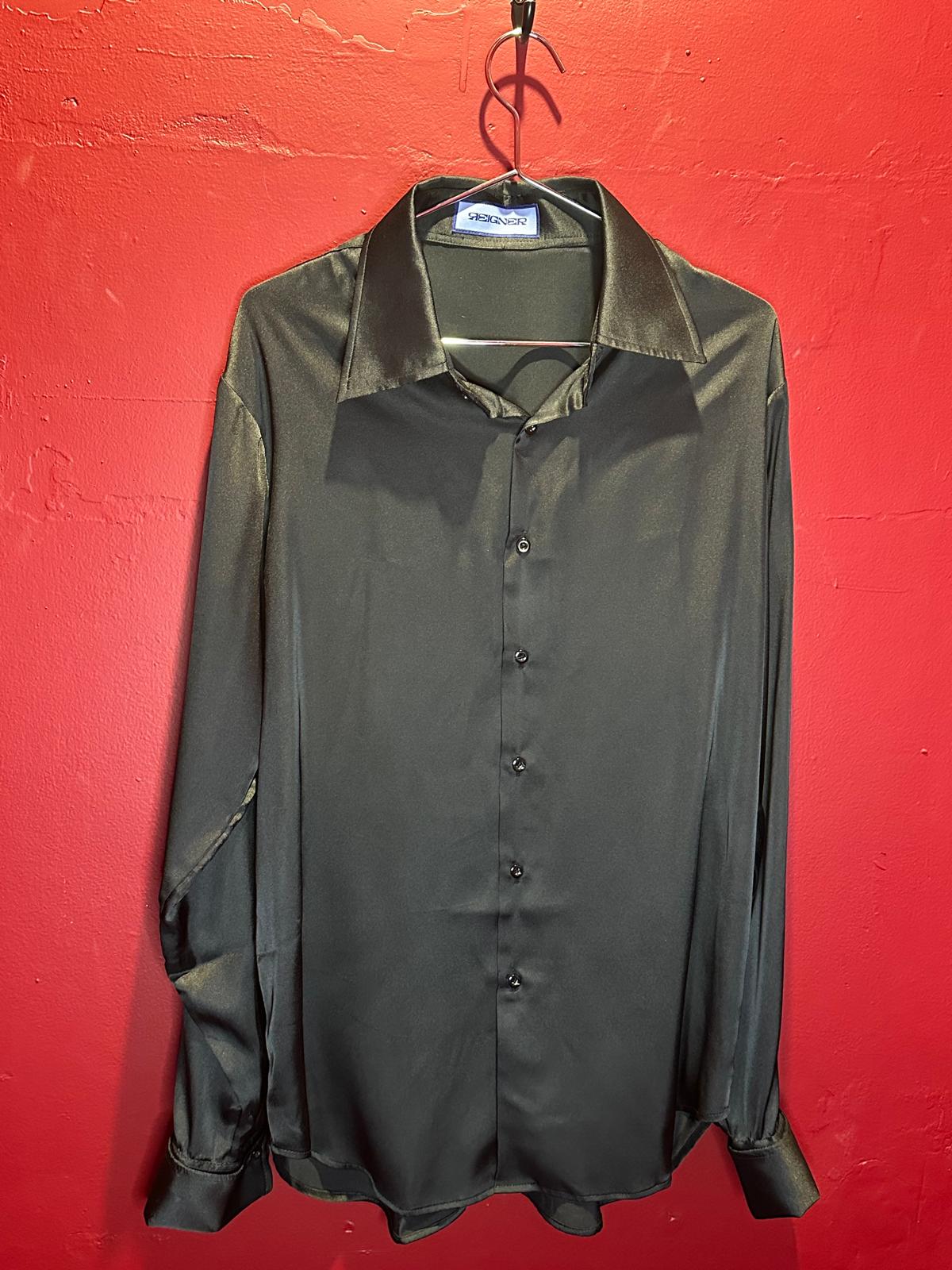Black Satin Shirt