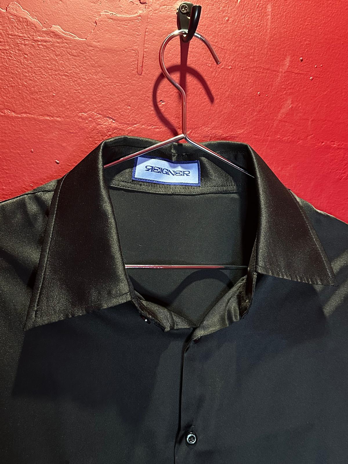 Black Satin Shirt