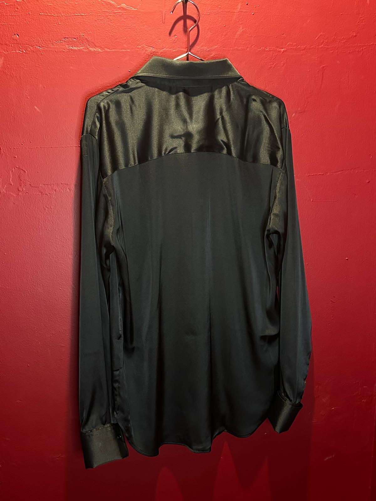 Black Satin Shirt