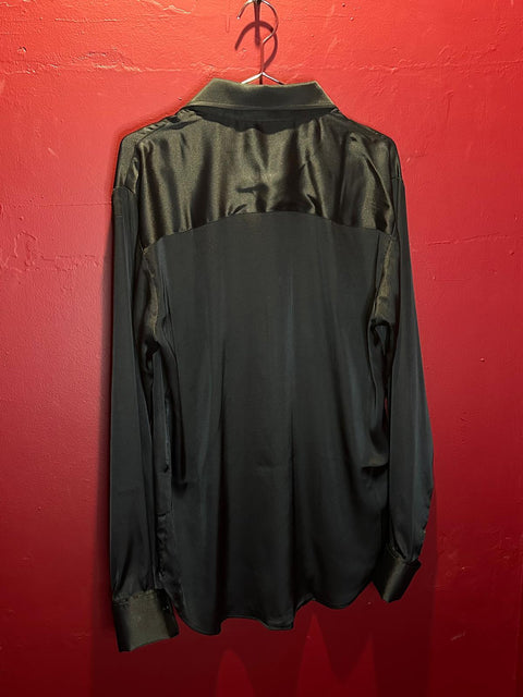 Black Satin Shirt