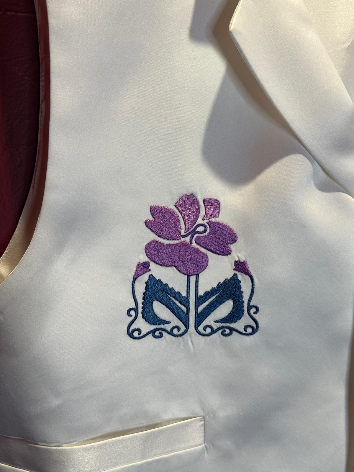 Floral Embroidered Vest