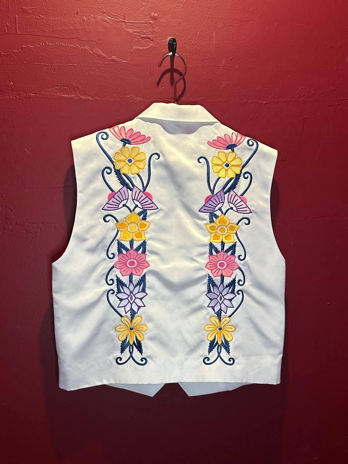 Floral Embroidered Vest