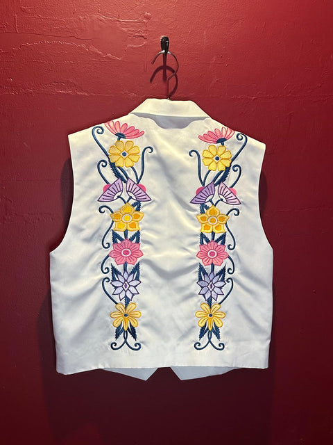 Floral Embroidered Vest
